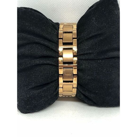 Fossil ES3020 Women's Gold Stainless Steel Analog Rose Dial Quartz Watch HG82 - Picture 4 of 8